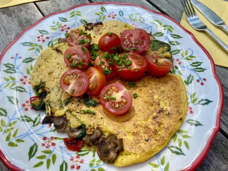 Przepis na wegański bezglutenowy omlet